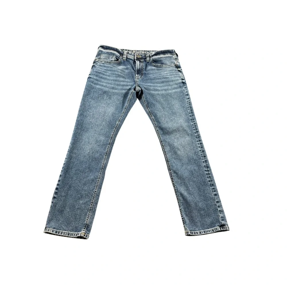 Buffalo David Bitton Jeans Evan X Slim Straight Stretch 36x29 Medium Wash